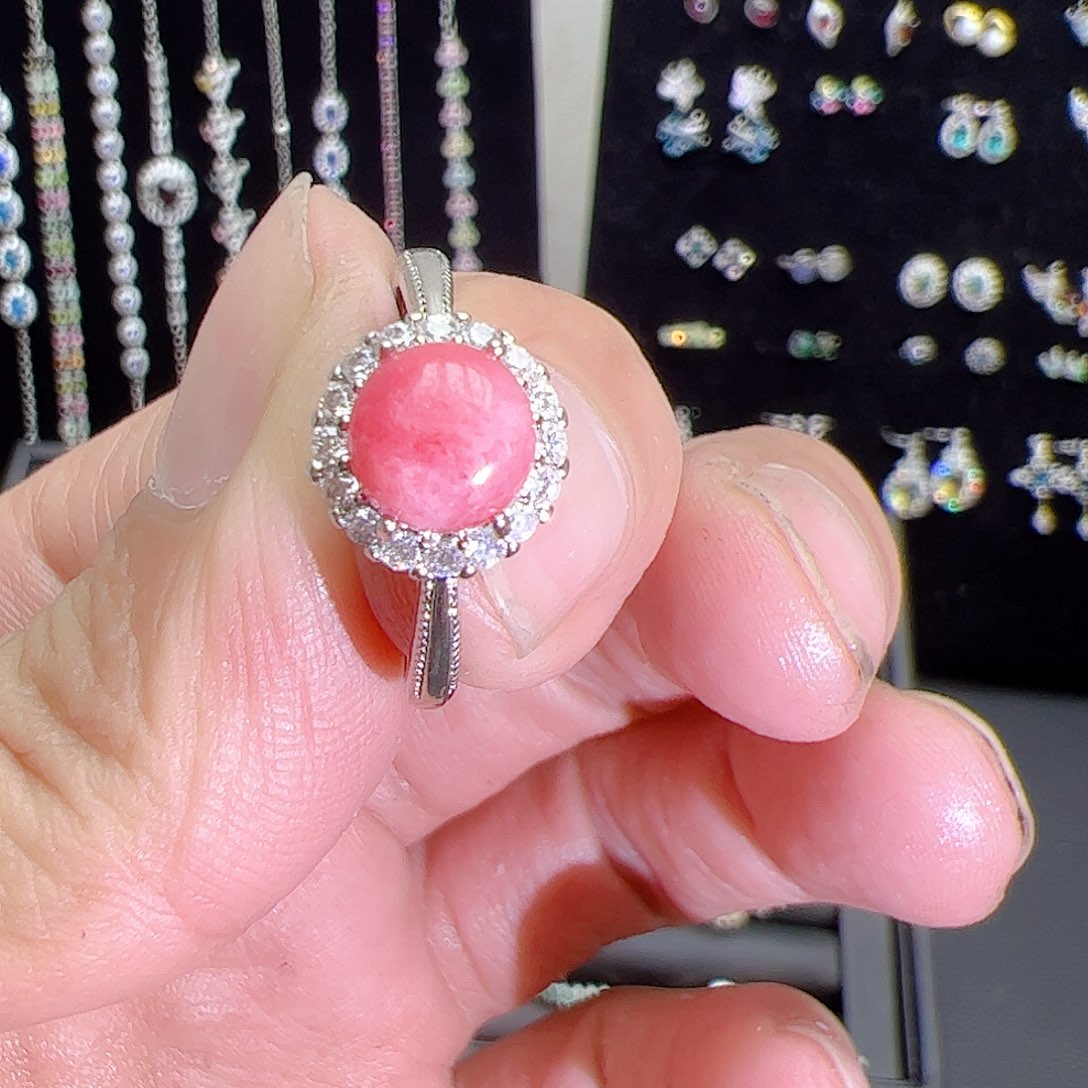 紫晶珠宝半成品银S925镶嵌