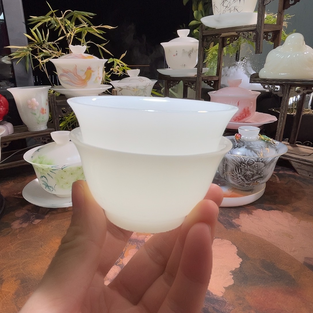 璞玉釉烧普洱杯80ml2只