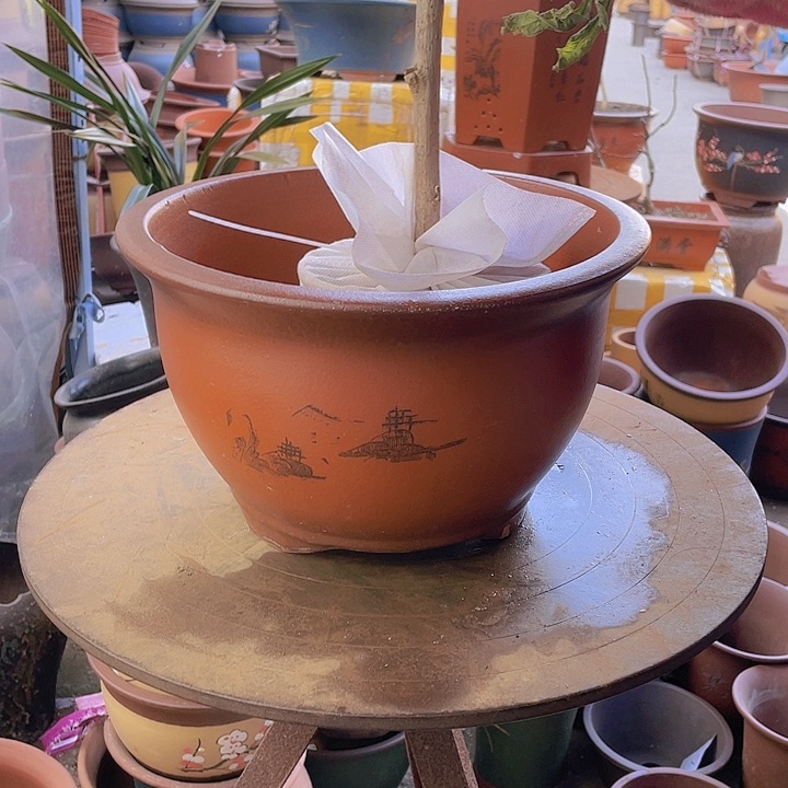 紫砂宜兴紫砂30平角金钟