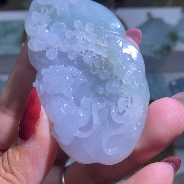 【闪购商品】翡翠未镶嵌颈饰猫