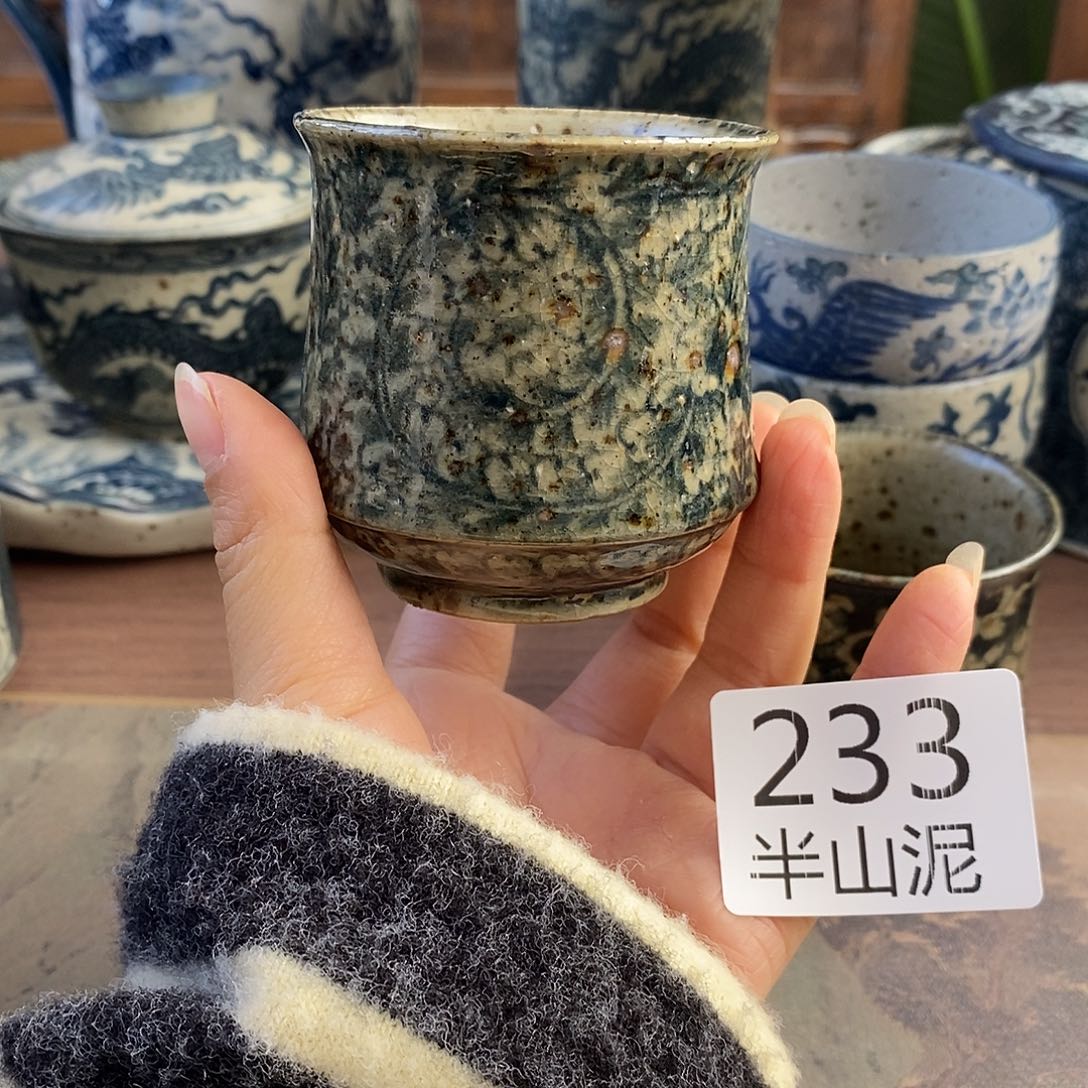 陶手工手绘青花高温陶瓷