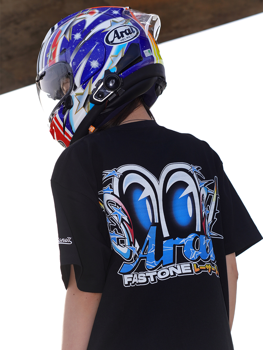 Ara*04大眼太空图流星兔320g磅短袖宽松