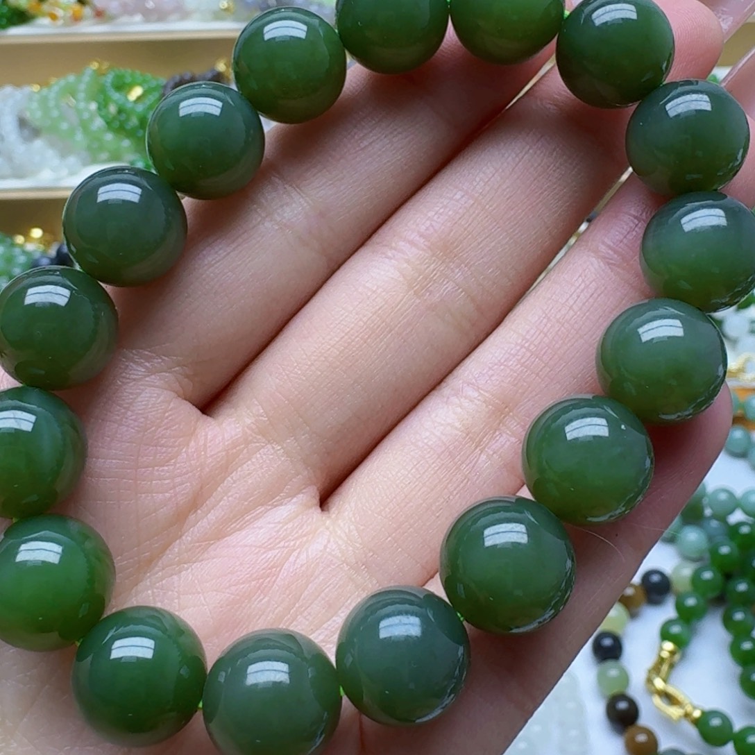 和田玉未镶嵌手链