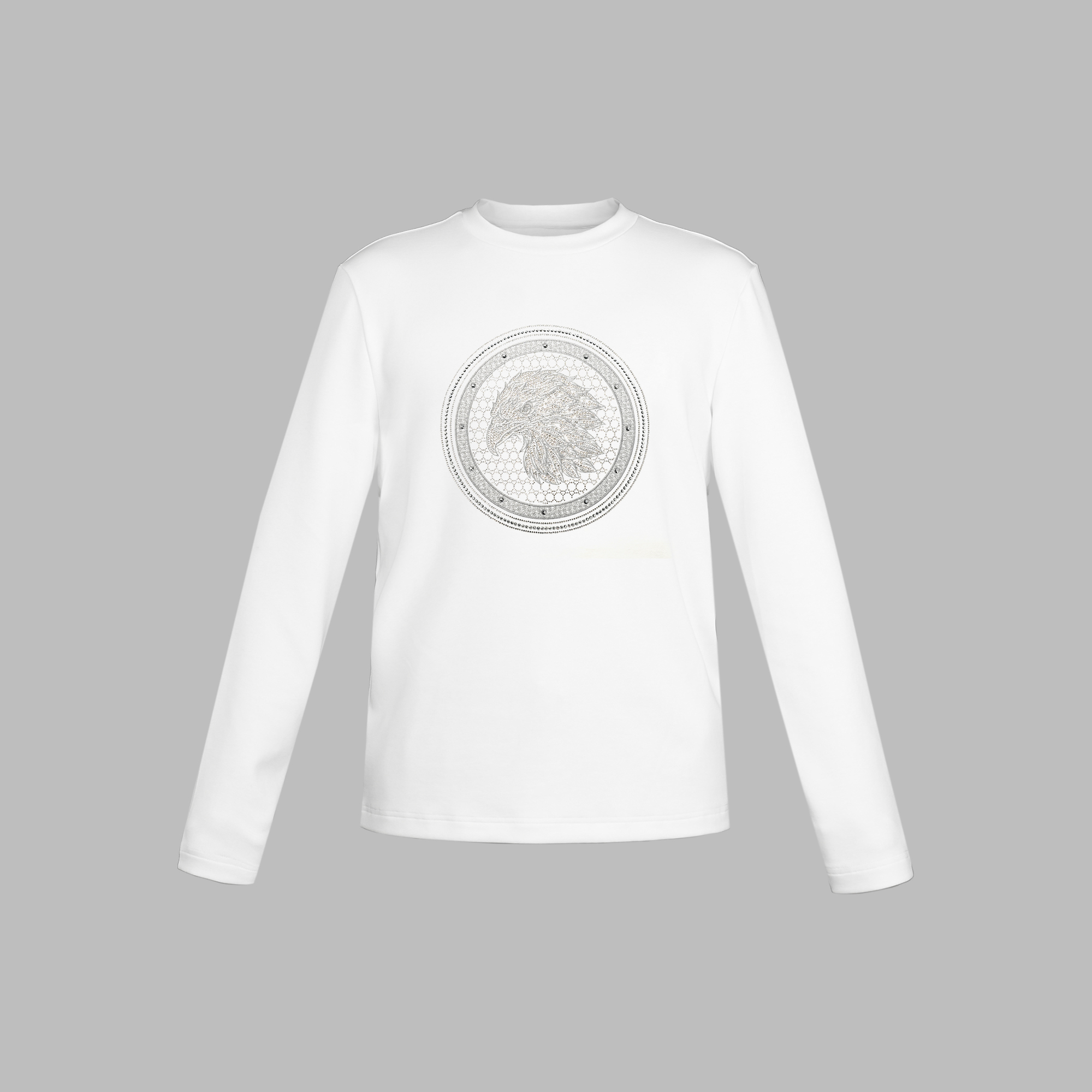 STEFANO GOOSE秋季男款轻奢烫钻成熟感烫钻圆领卫衣8336770348