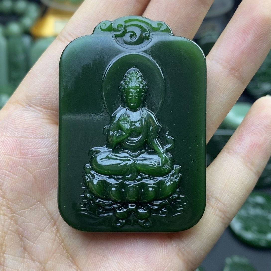 和田玉（碧玉）未镶嵌挂件
