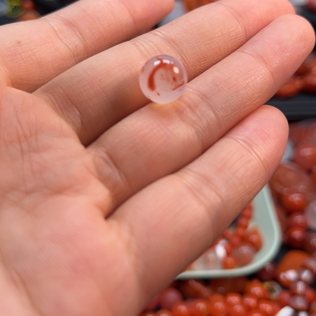 南红玛瑙配饰10.5mm未镶嵌