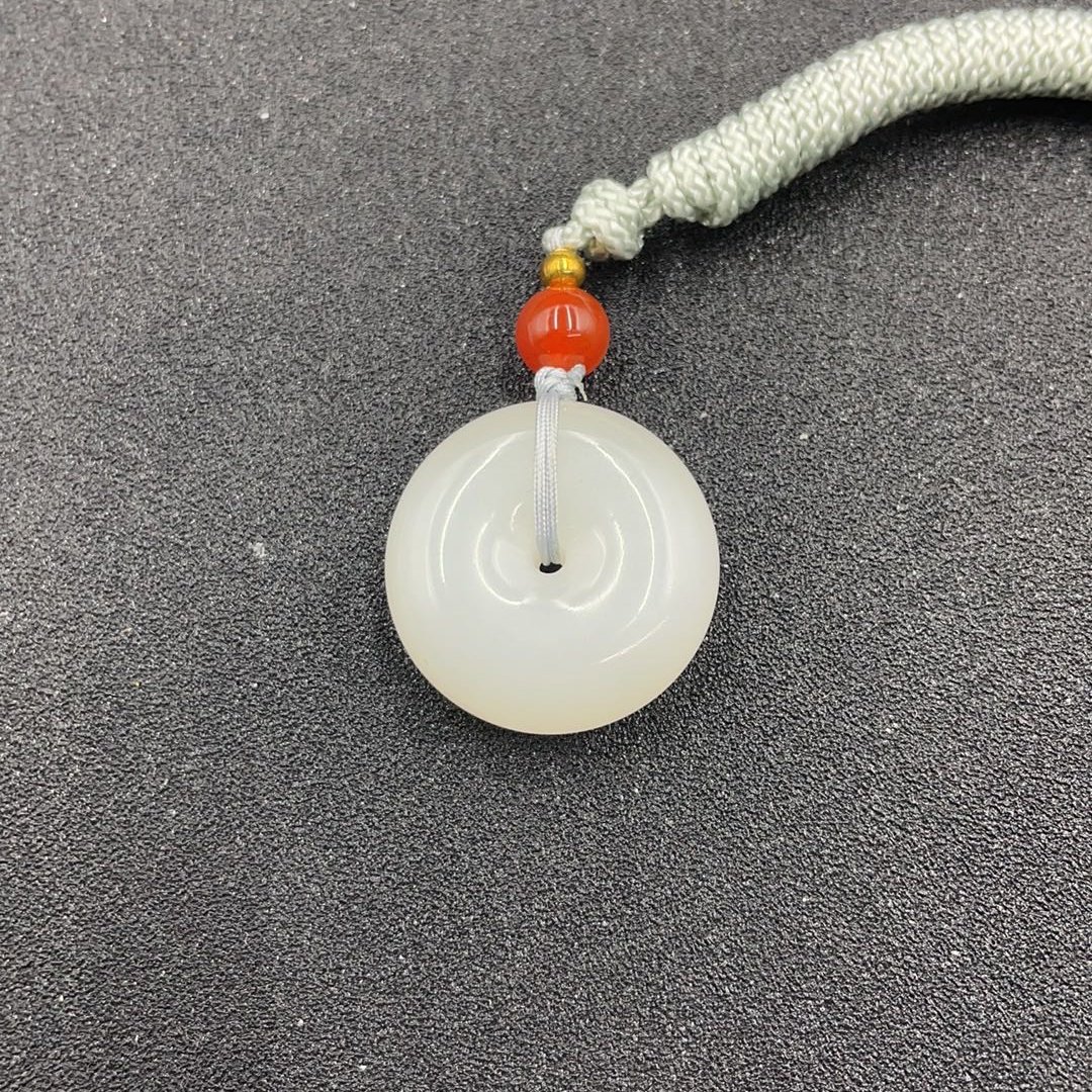 BY0206FPXQ标34 和田玉平安扣