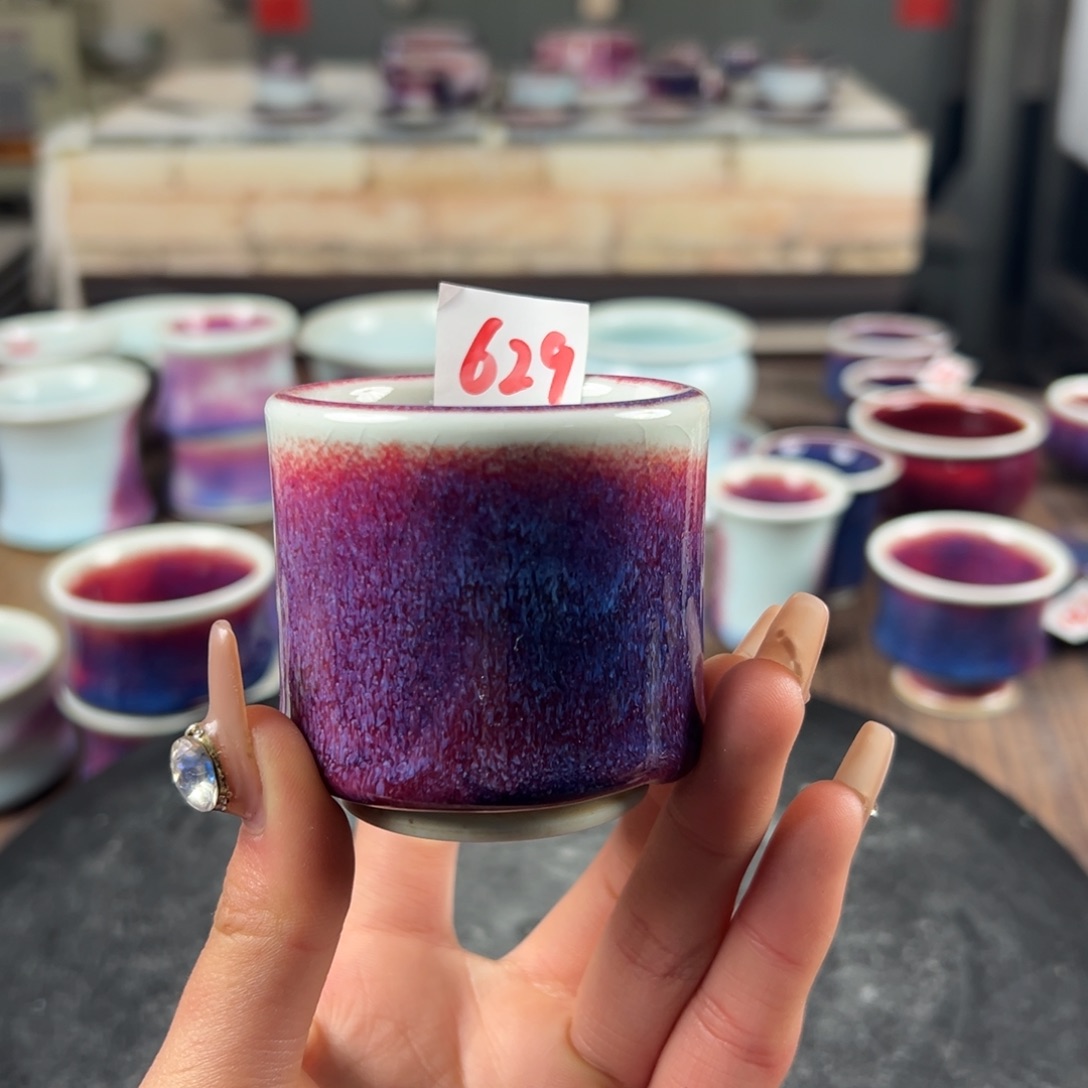 瓷片微瑕主人杯纯手工