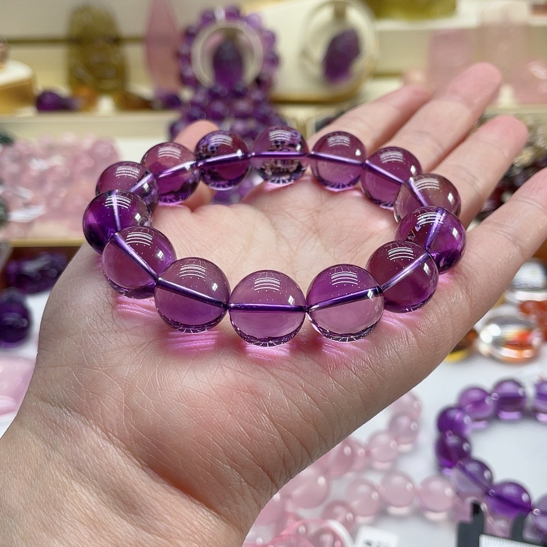 紫晶手链未镶嵌紫水晶