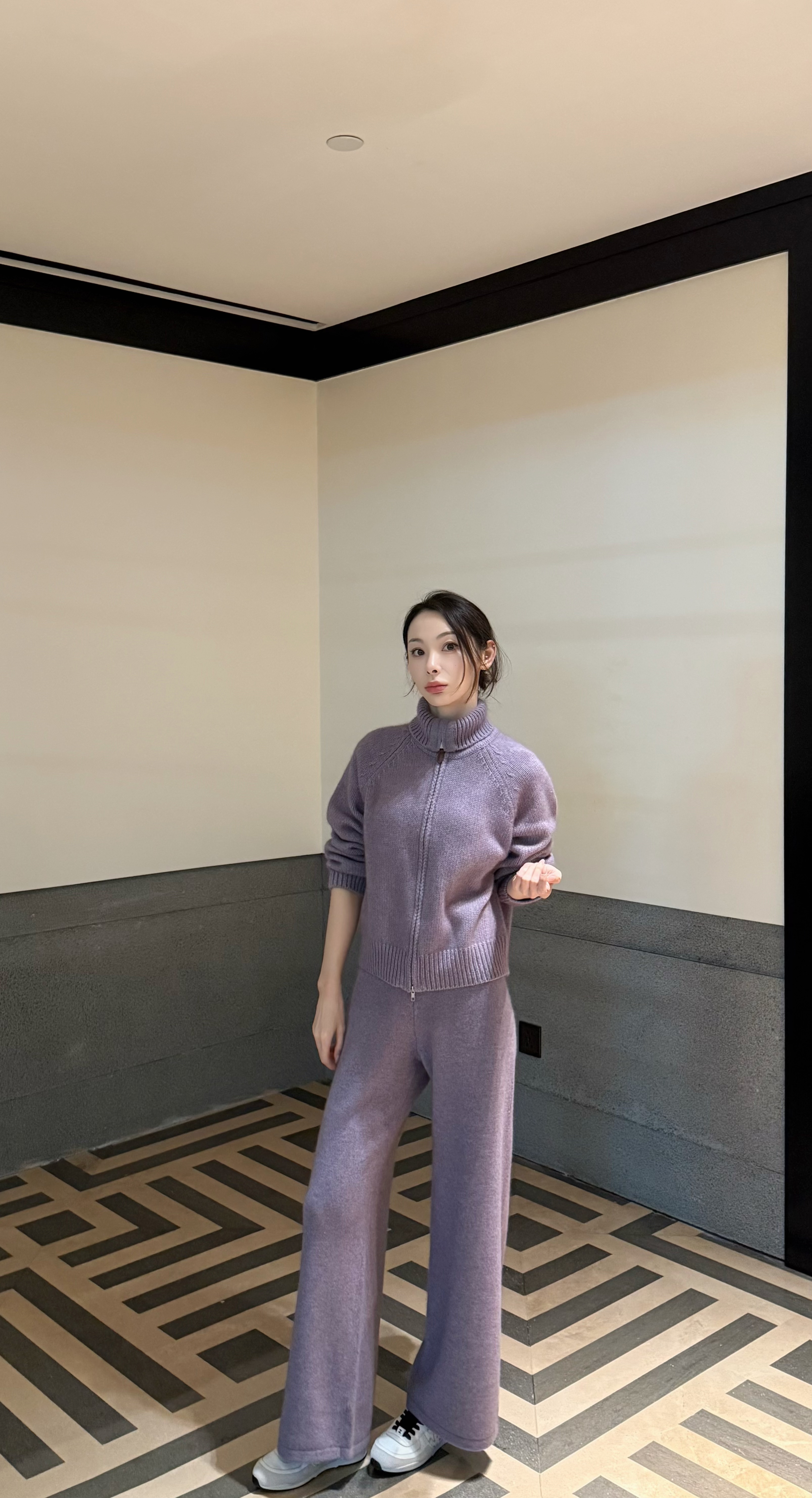 KK颜小新【柏望】设计感小众时尚气质舒适休闲日常冬季套装