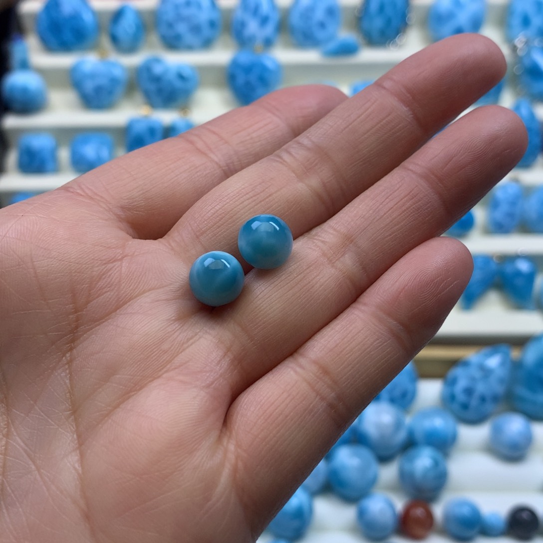 针钠钙石（海纹石）颈饰未镶嵌a****