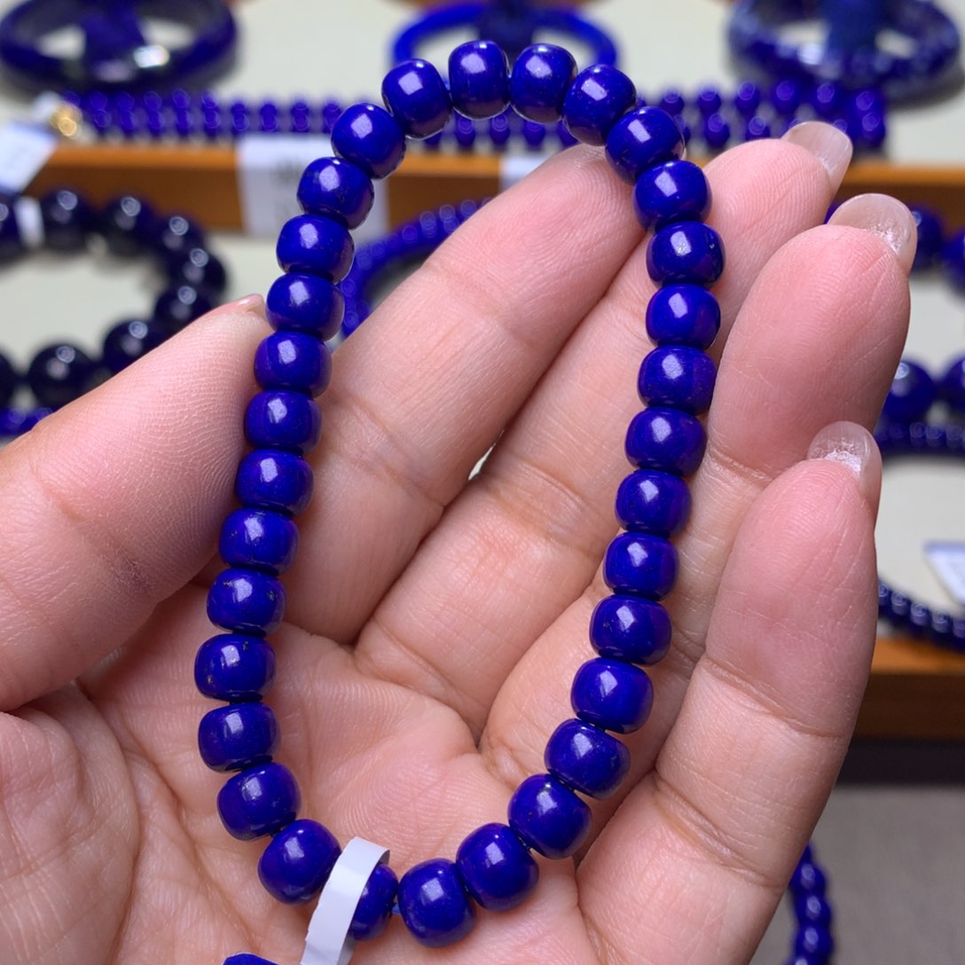 青金石手串未镶嵌7m