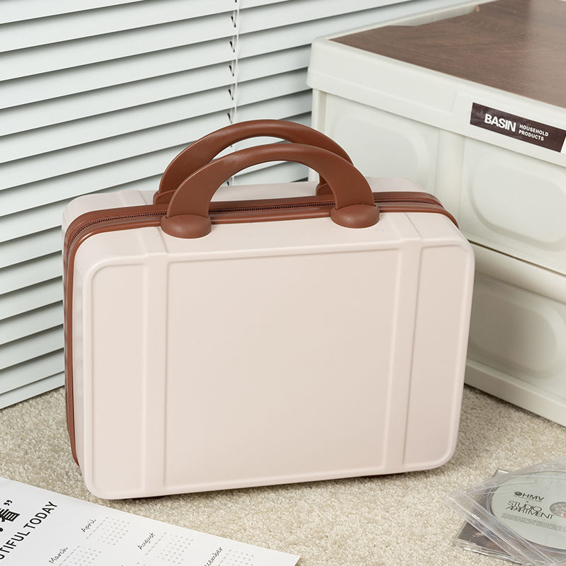 便携手提行李箱化妆箱收纳箱女14寸化妆箱旅行箱专用密码箱化妆包