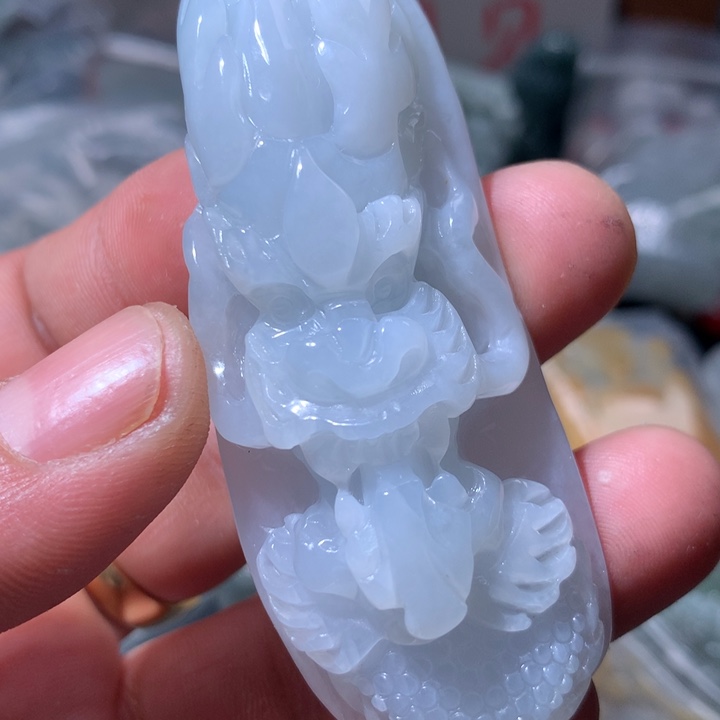 翡翠未镶嵌颈饰保真天然a货翡翠
