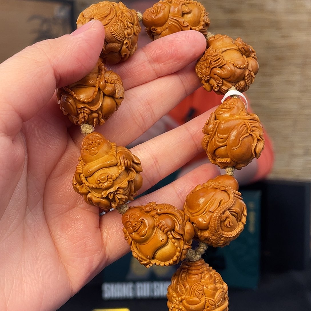 橄榄核手串/手链爱***?橄榄核雕