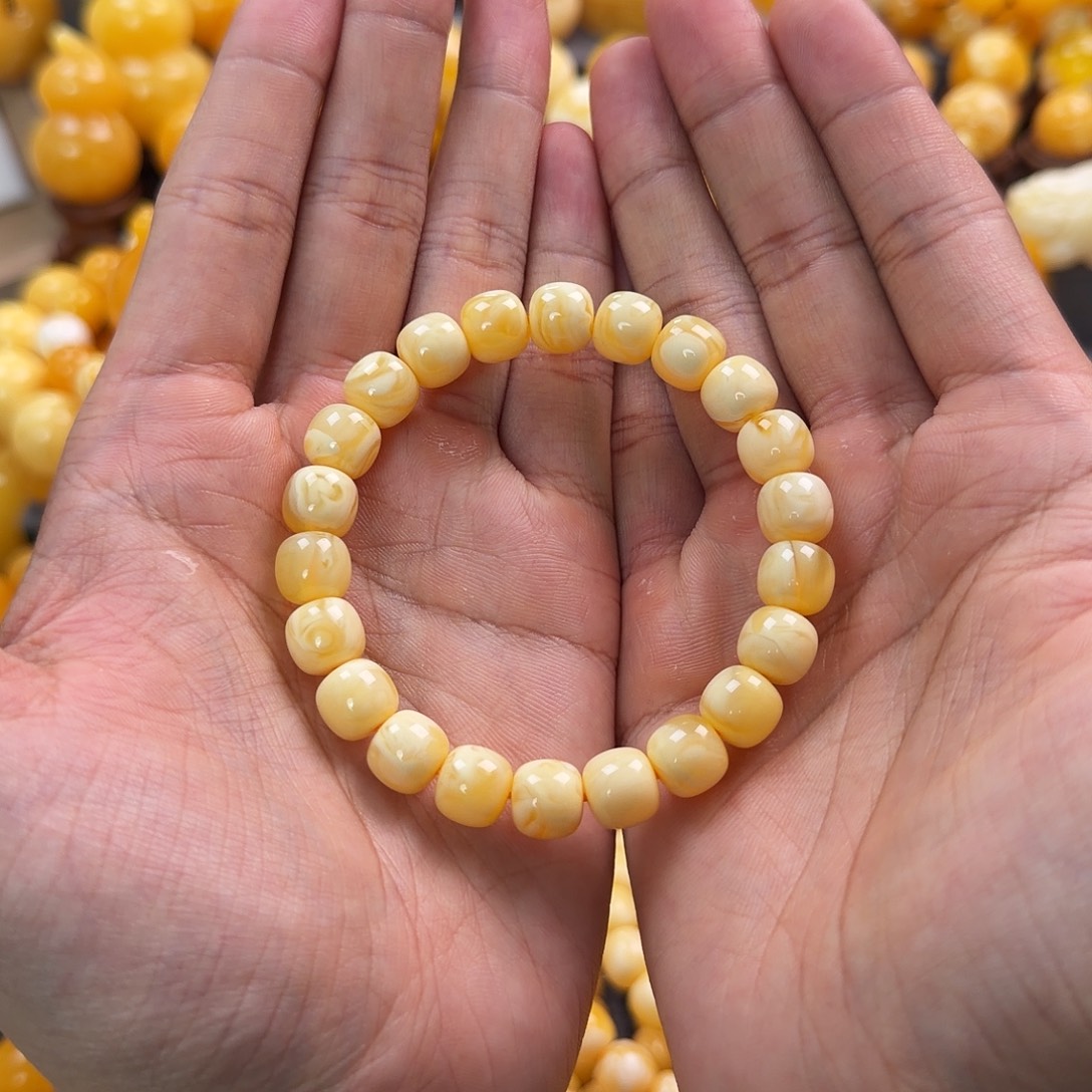 琥珀未镶嵌珠宝奇石10mm同料