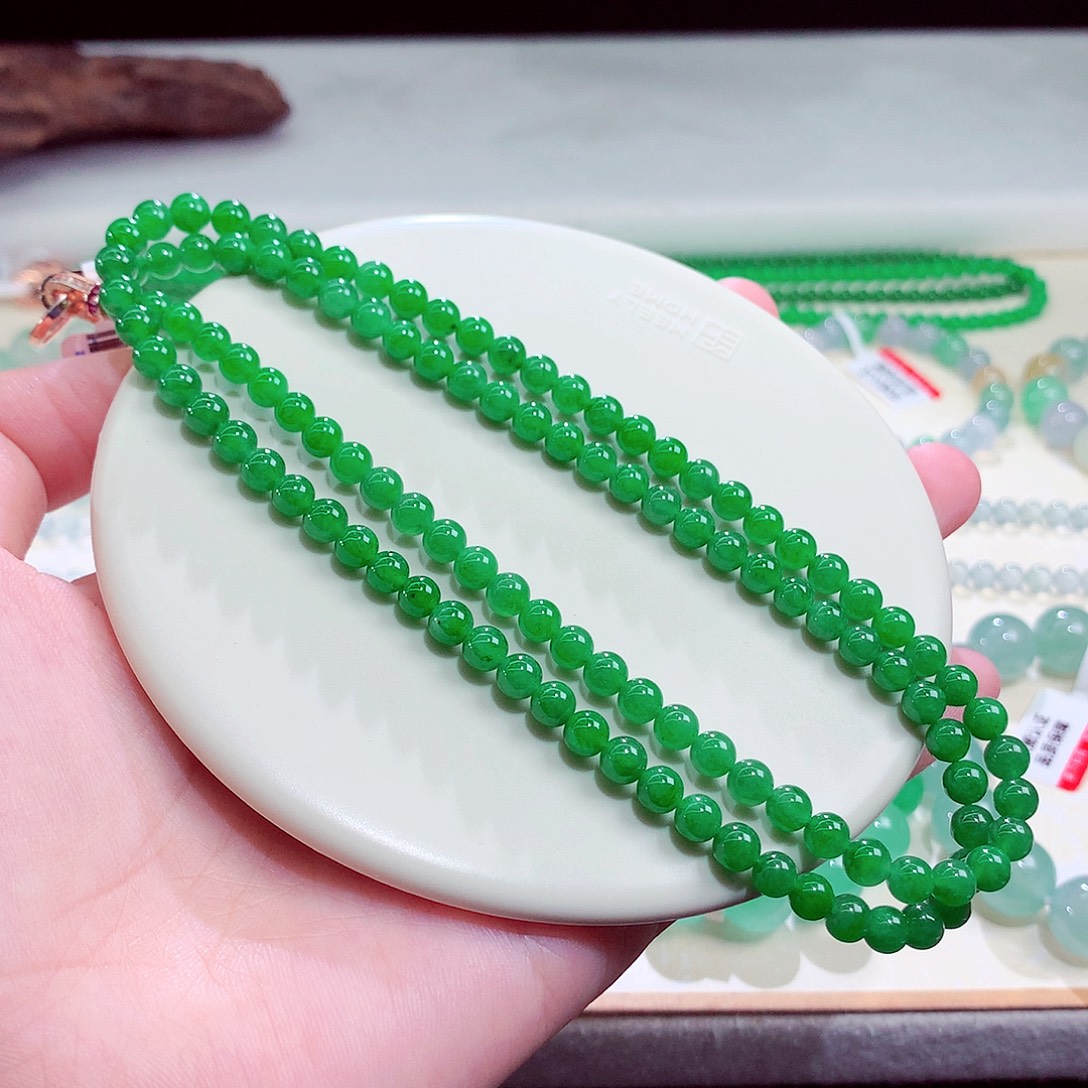 翡翠未镶嵌手链卡5