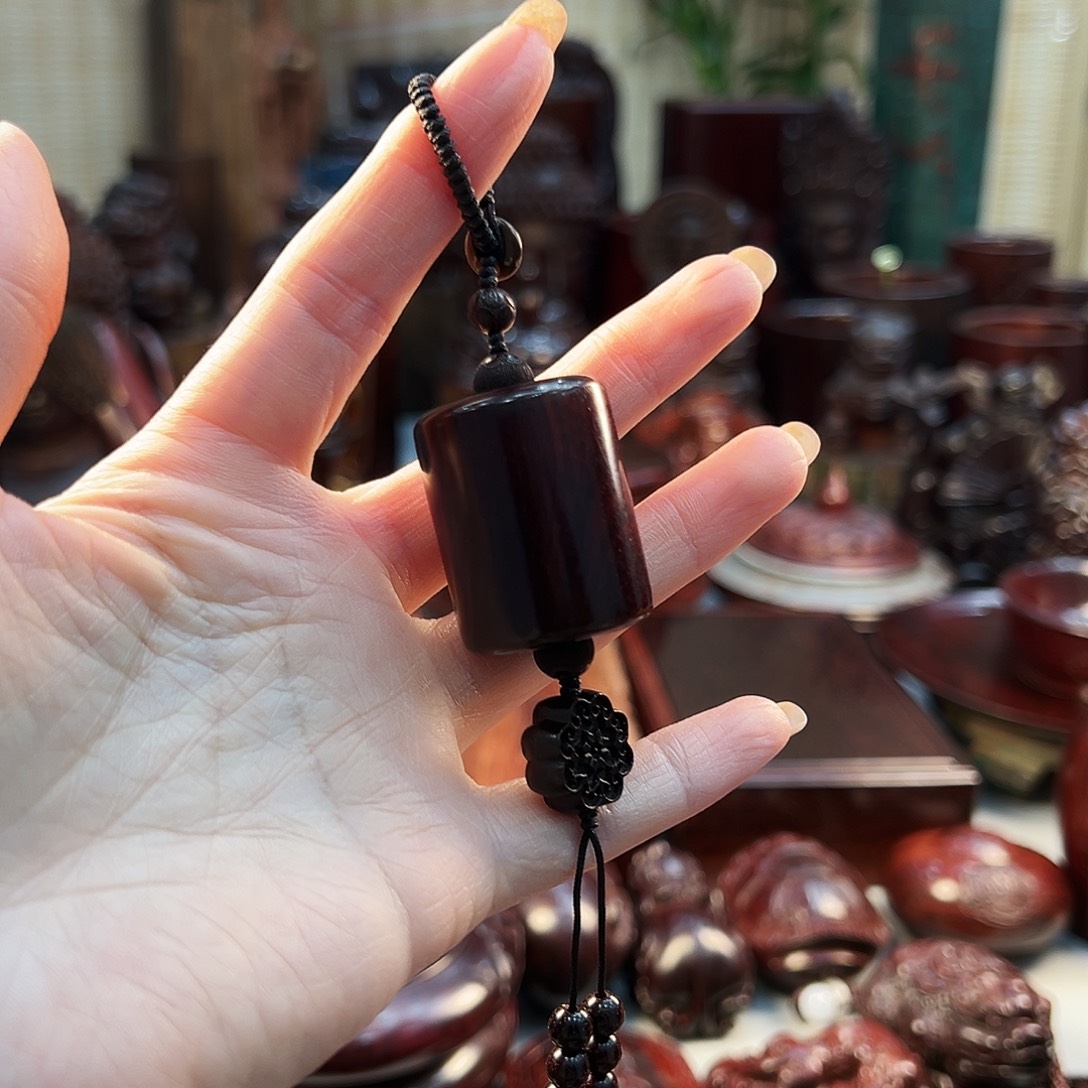 文***道小叶紫檀印度小叶紫檀钥匙扣