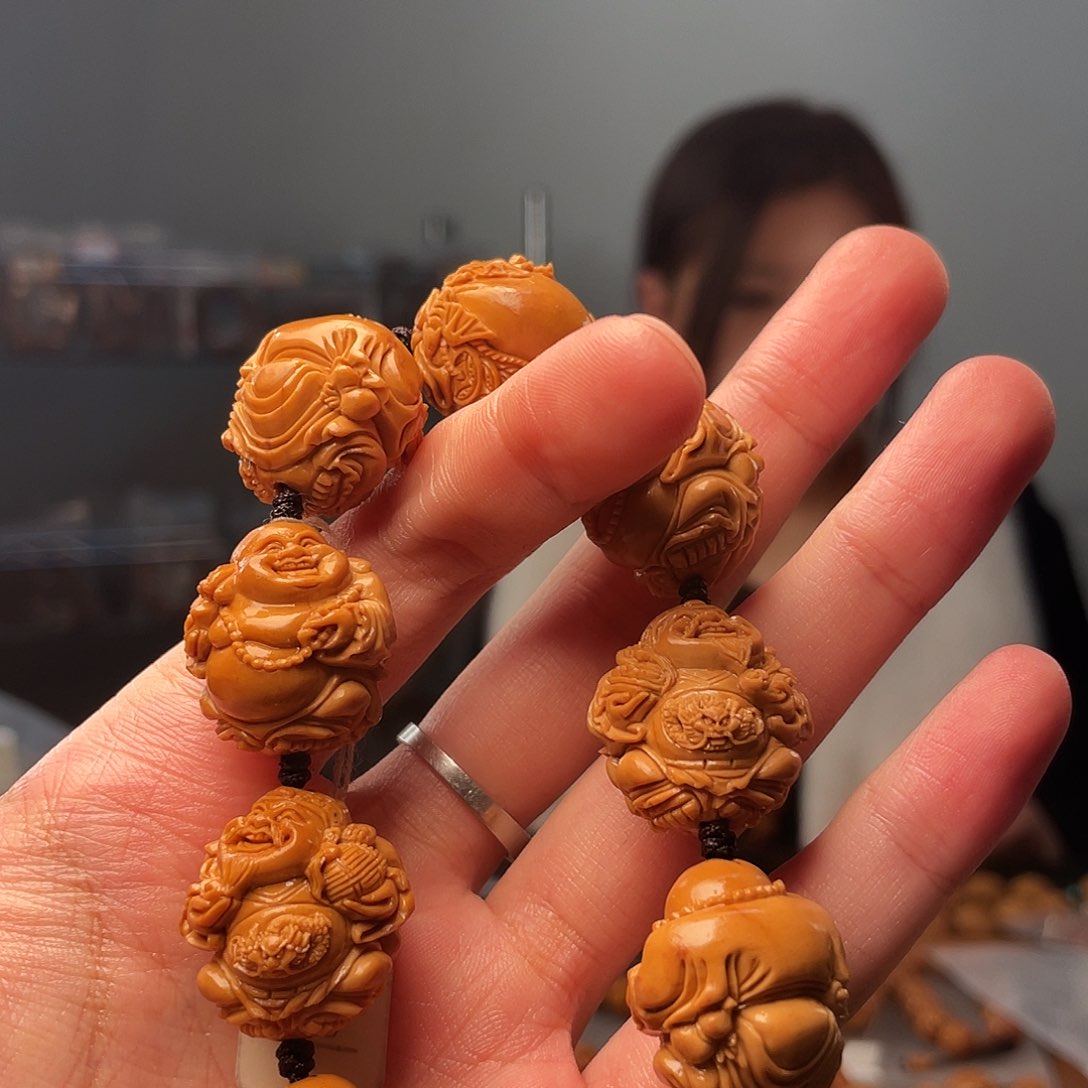 橄榄核手串2.3的大财弥