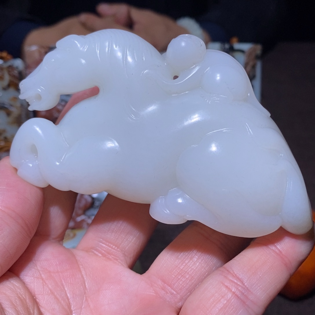 和田玉挂件未镶嵌晓*