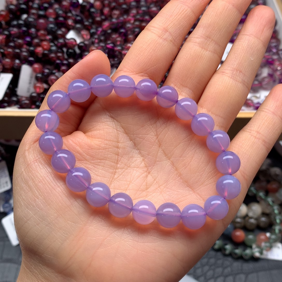 水晶手链未镶嵌紫玉晶9