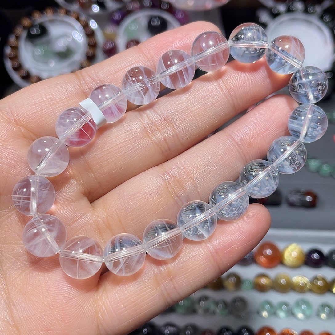 未镶嵌水晶手链蓝针手串