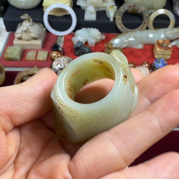 用***8手链未镶嵌和田玉（糖玉）