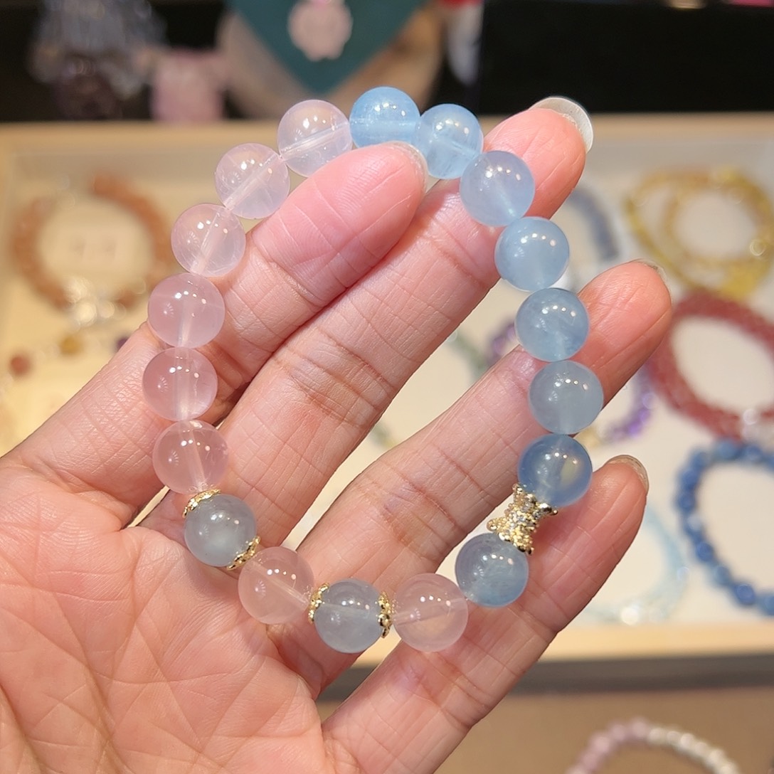 水晶手链未镶嵌蓝