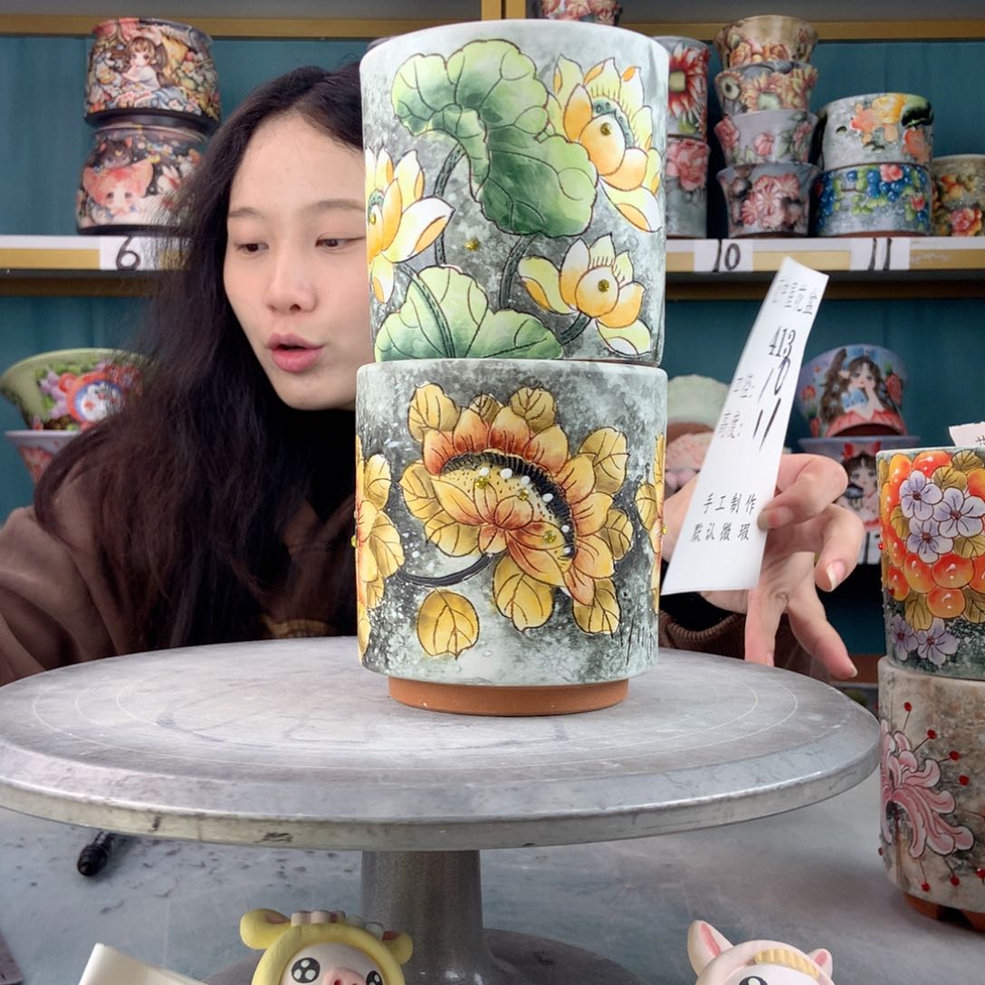 罐景德镇手工瑕疵413