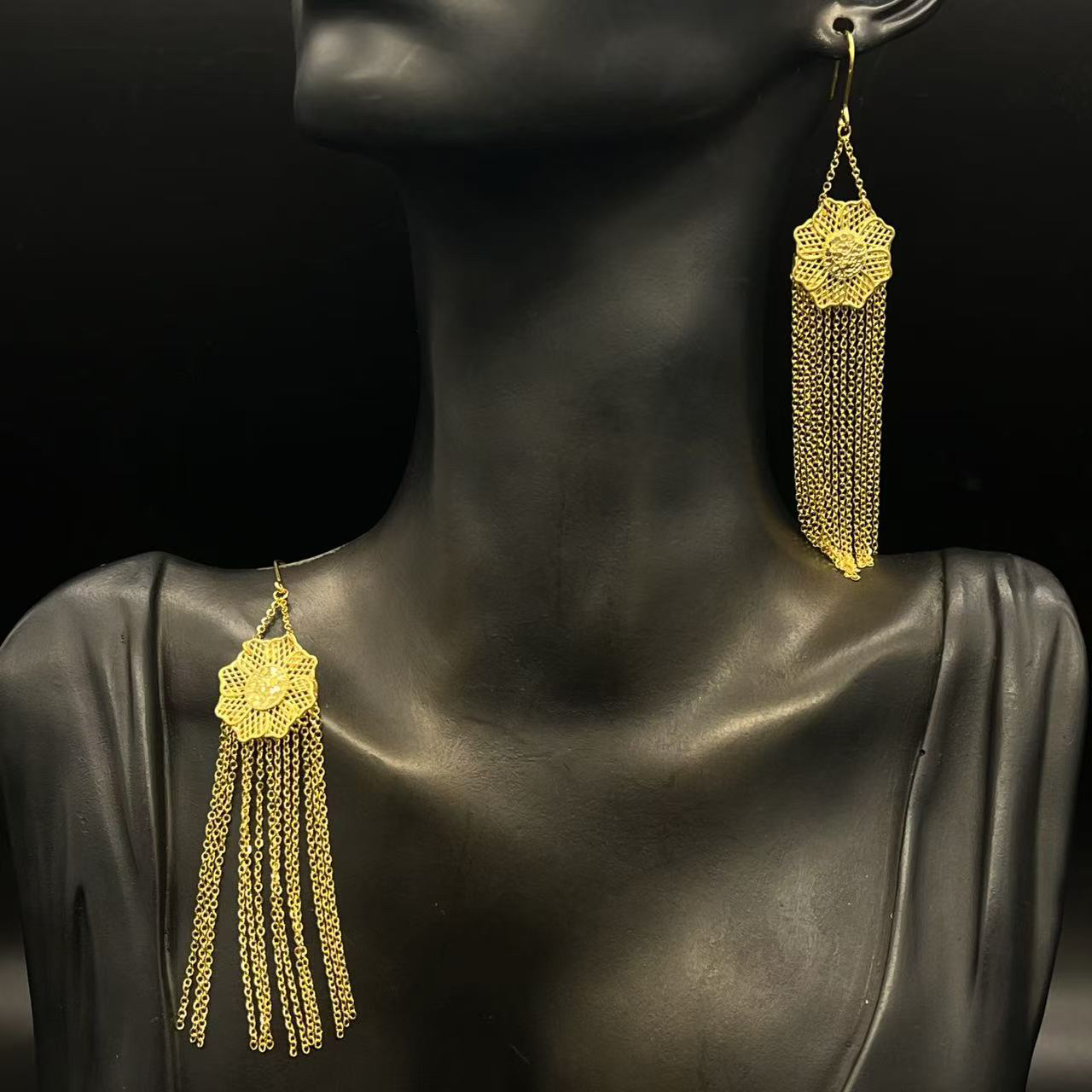 B播 10.85g 足金999 耳环e新疆特色黄金轻奢