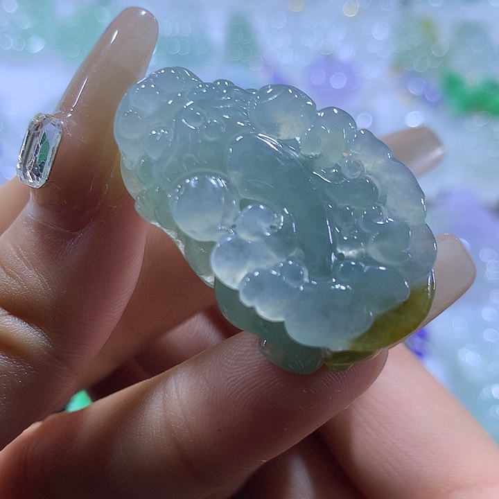 翡翠未镶嵌颈饰天然翡翠A货吊坠