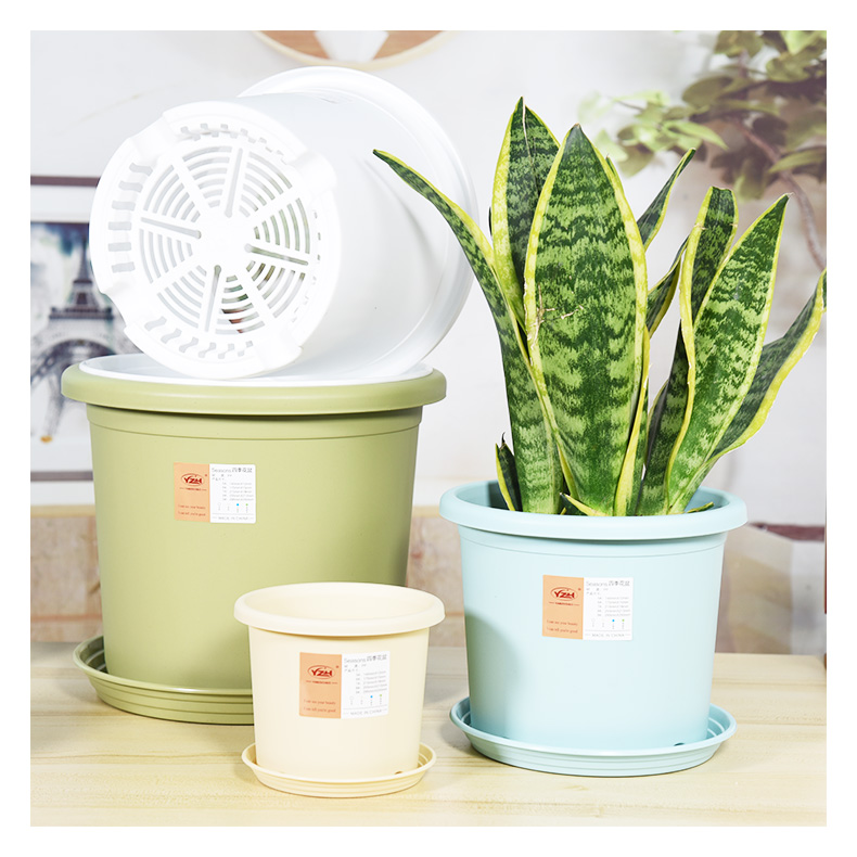 【质量保证】加厚环保pp树脂花盆深款月季绣球三角梅专用简约透气