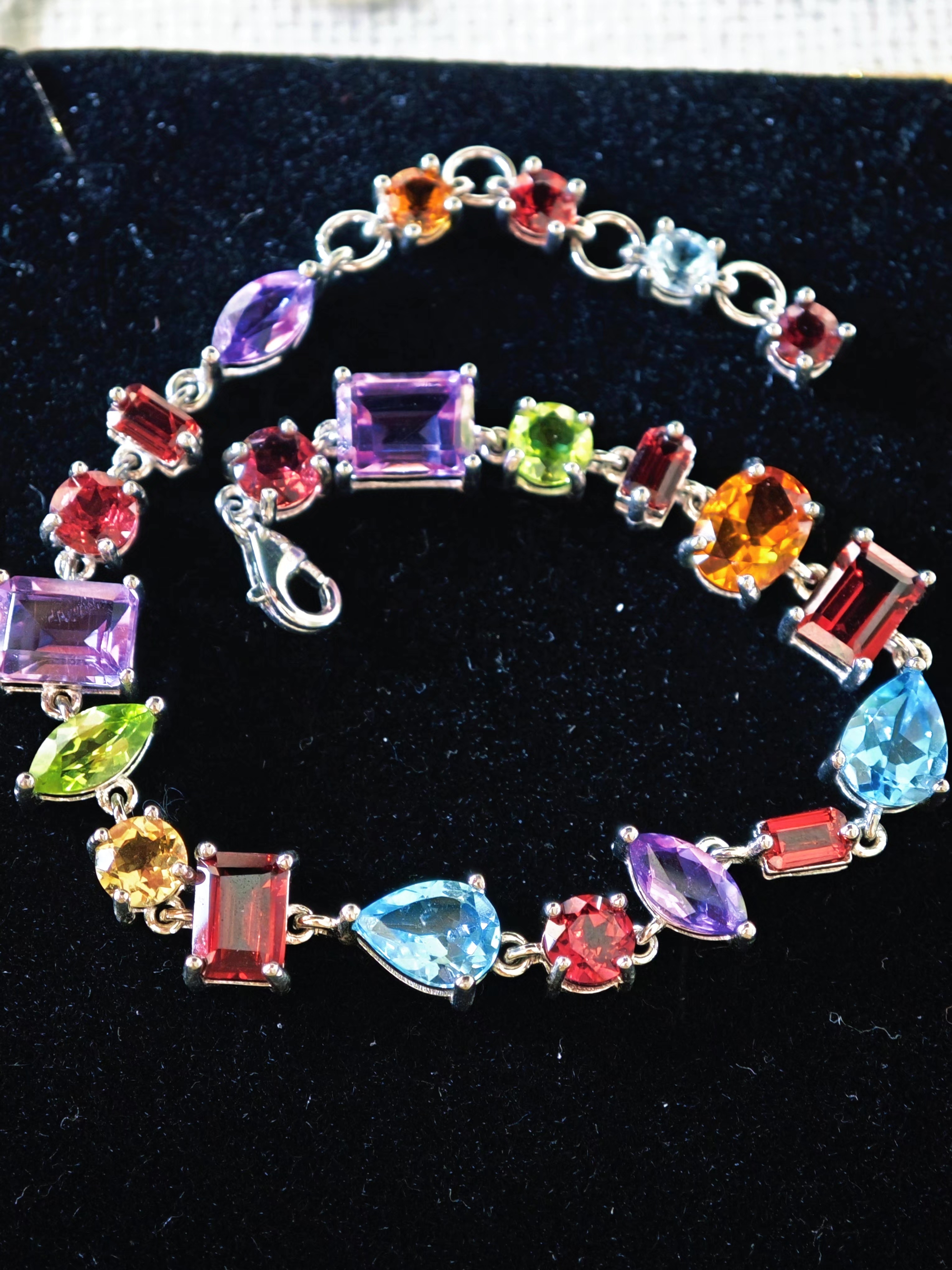 高难度异形满圈多宝水晶手链s925 KT24112522