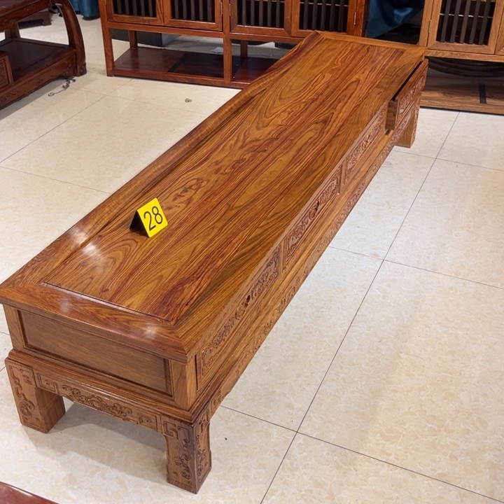 紫檀木类柜类家具?****28号刺猬紫檀2米带玻璃