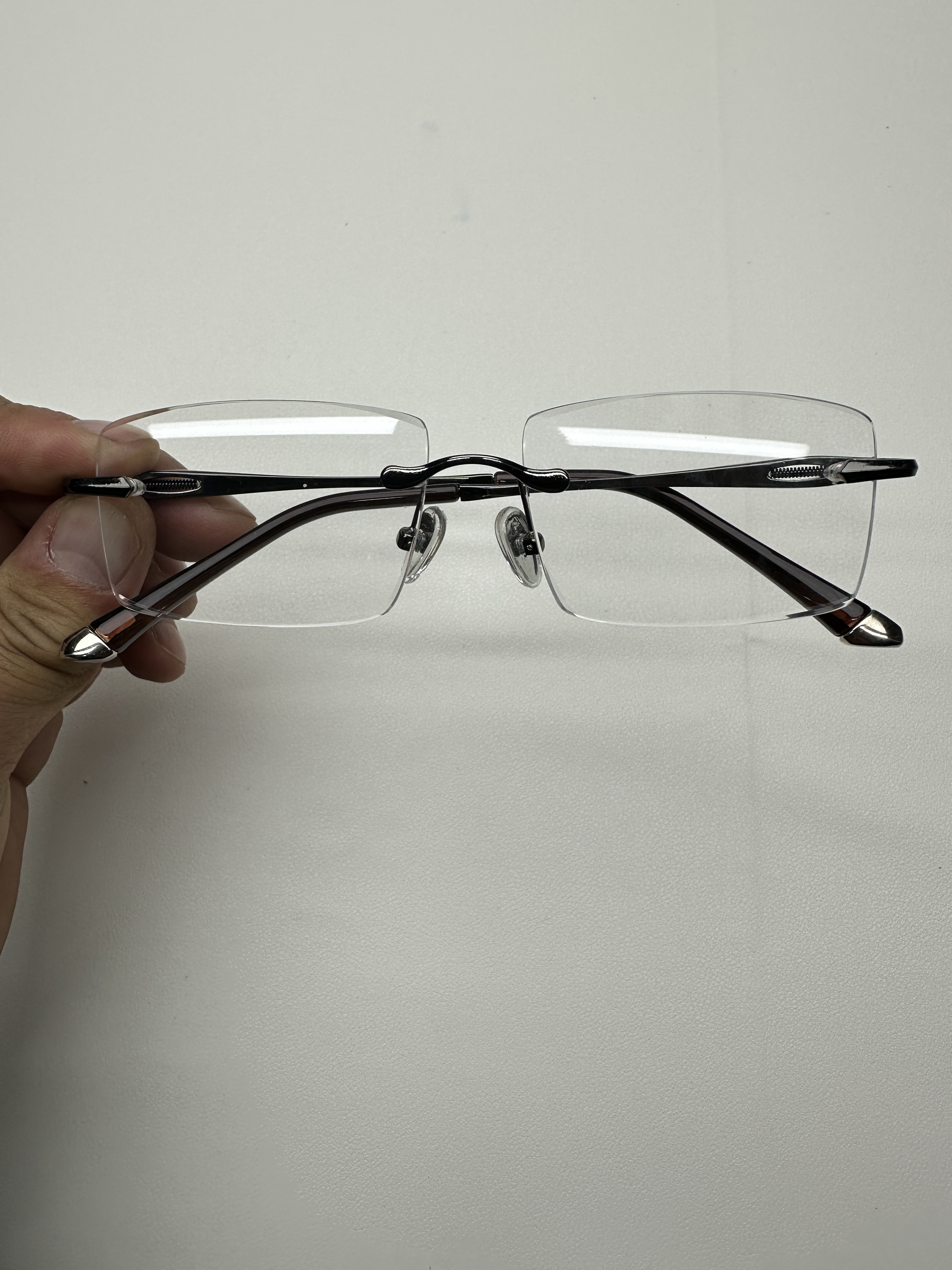 白水晶石头老花镜眼镜可定制度数