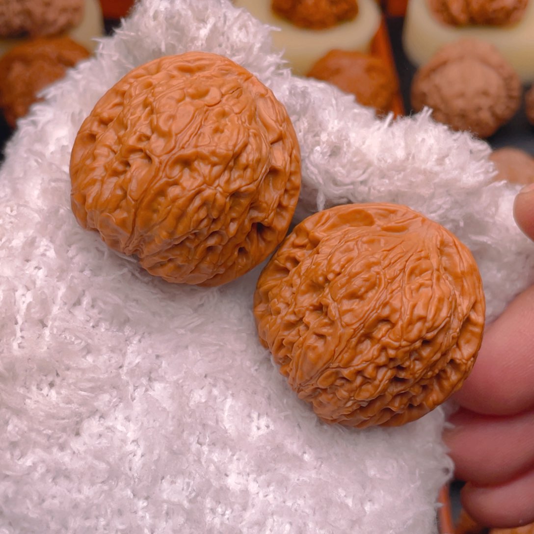 文玩核桃把件38平底锅