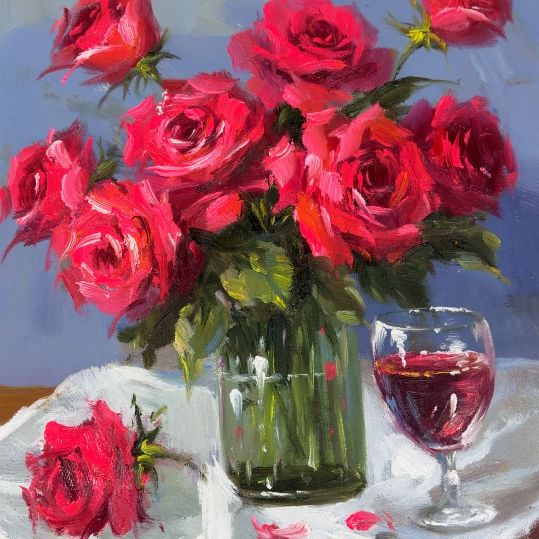 油画你在哪呢我在