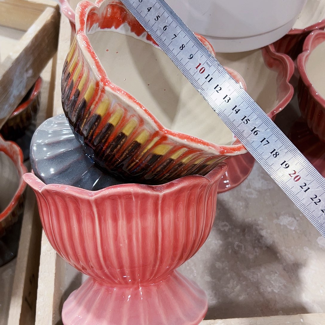 有孔外贸尾单陶瓷花盆凑单10米包邮