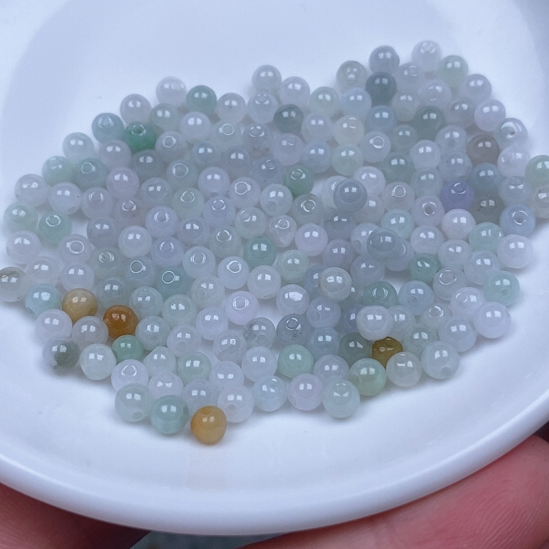 散珠翡翠翡翠小米珠220颗卡3