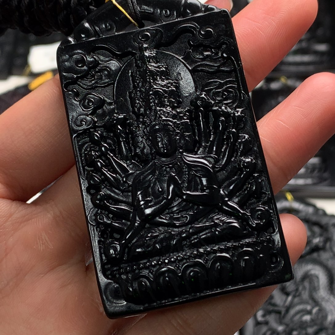 天然a货钢琴黑挂件