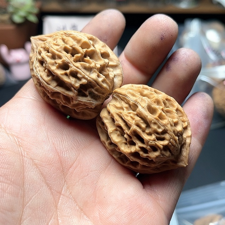 文玩核桃把件34尺岐山