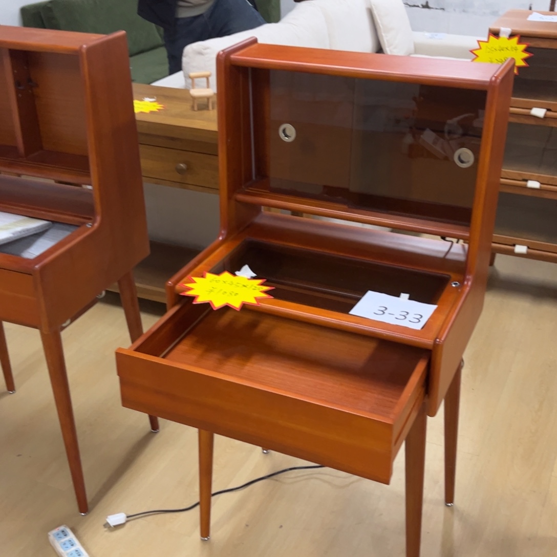 木进口款黄杨木梳妆台，瑕疵