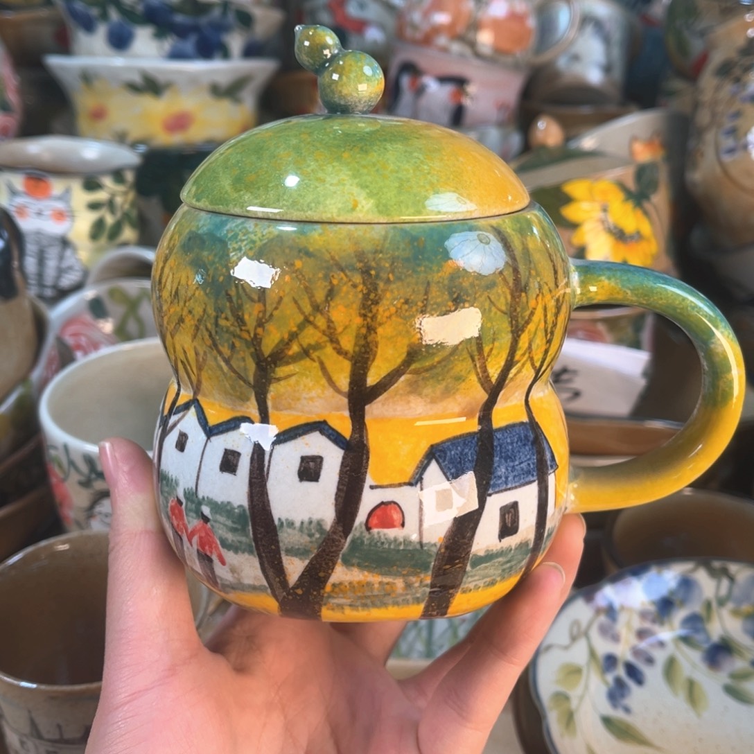 景德镇手工手绘杯