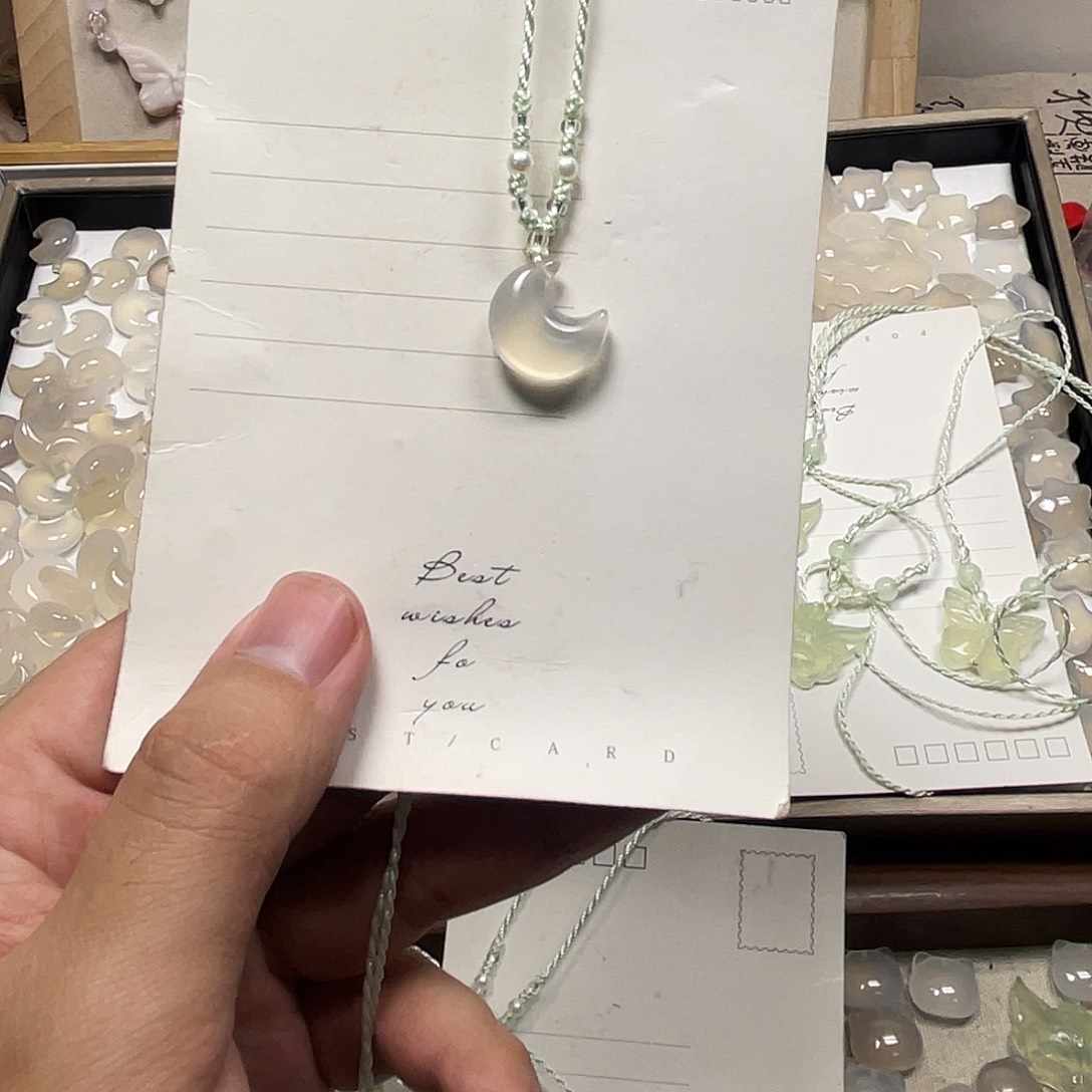 玛瑙/玉髓合金颈饰