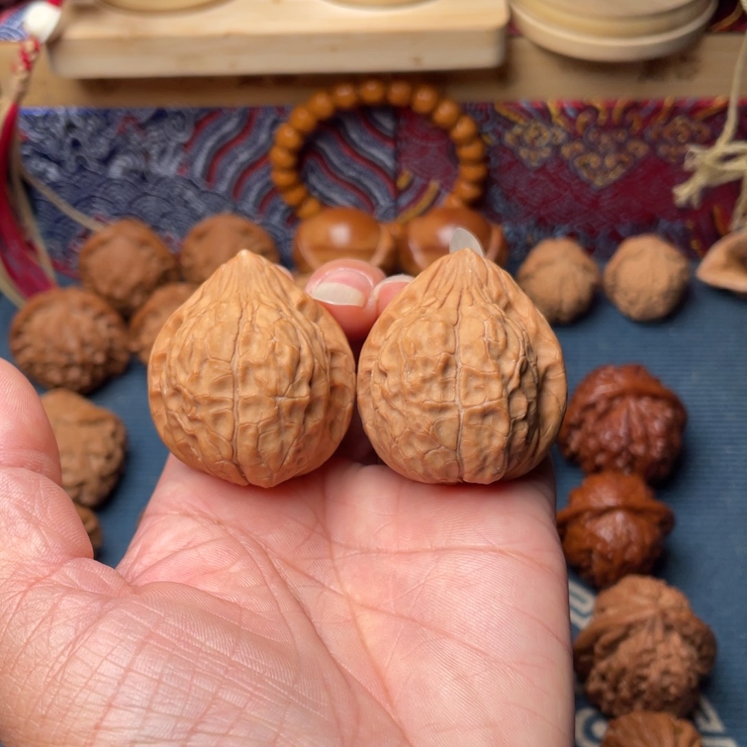 文玩核桃把件37龟甲纹