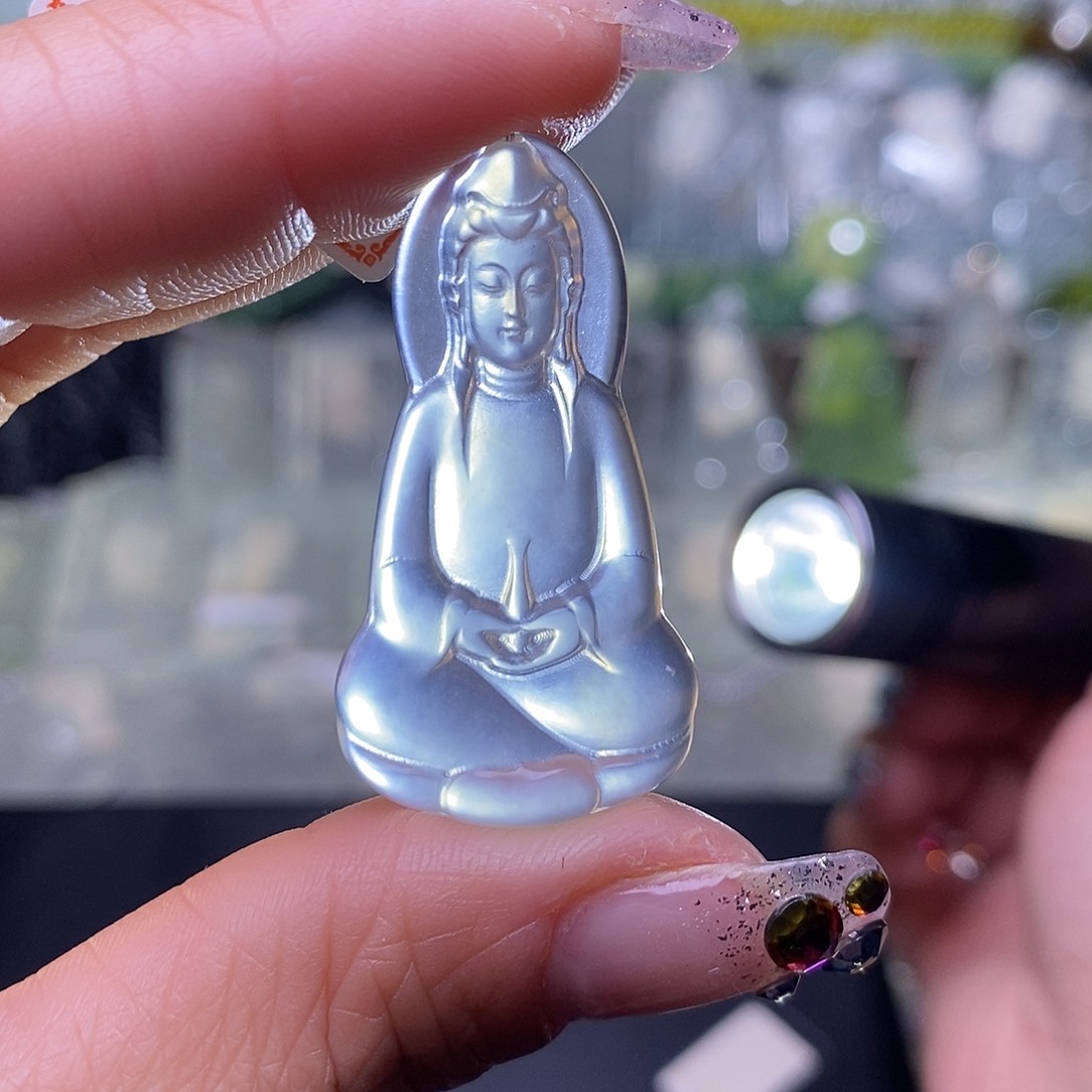 蛇纹石玉颈饰未镶嵌王***3