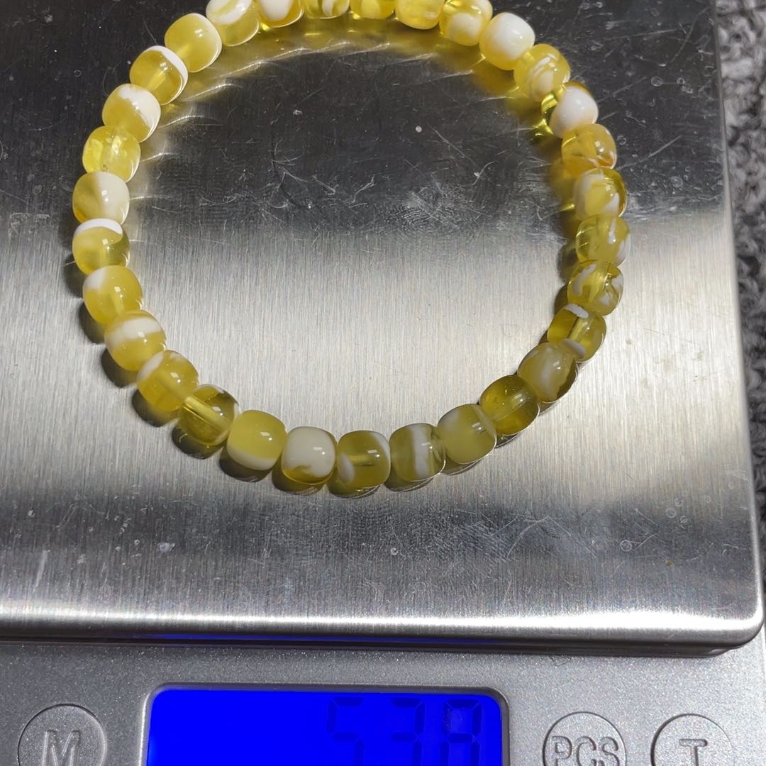 未镶嵌琥珀手链6.5mmmmm