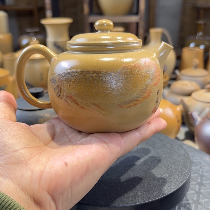 建水紫陶苹果型   