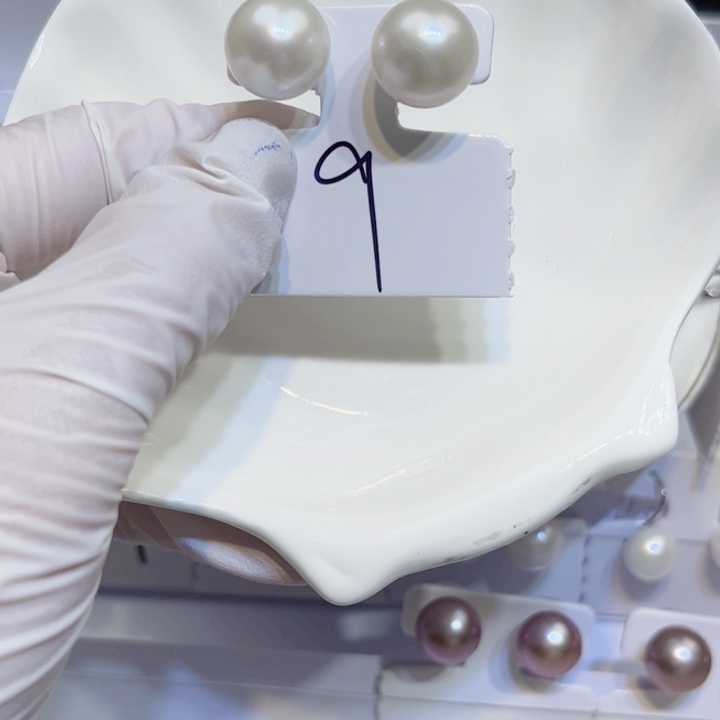 淡水珍珠耳饰银S925镶嵌