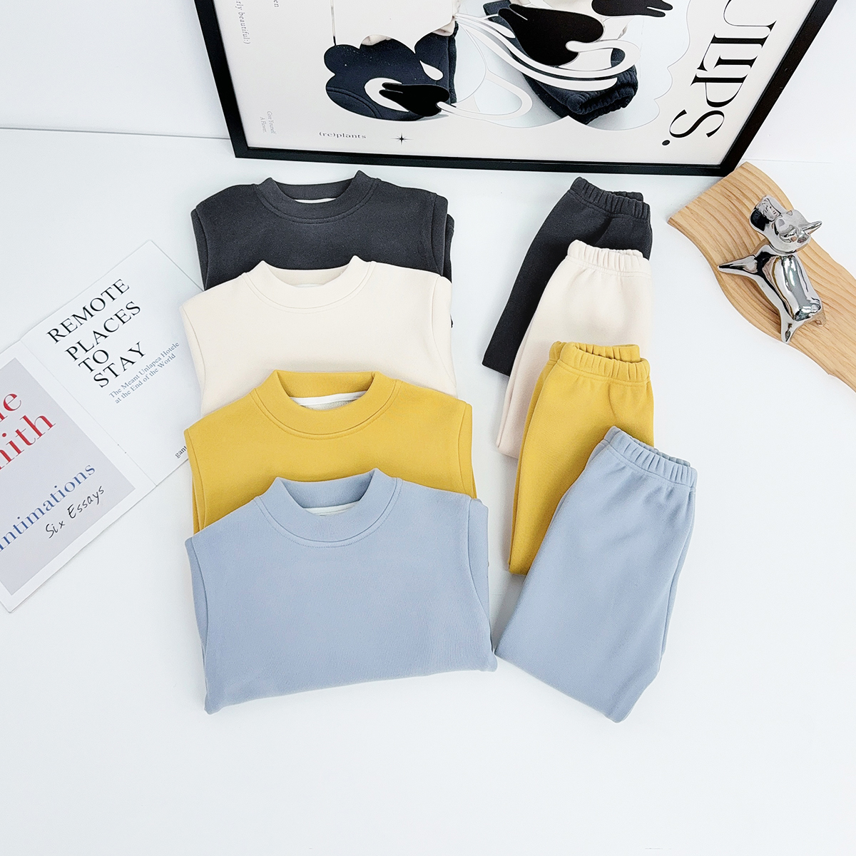 儿童家居服套装男童睡衣2025新款秋冬装 BQ251233Y 悠悠童话童装